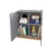 Manhattan Comfort Cornelia Cabinet, Grey/Nature 21LC3 - alternate 9
